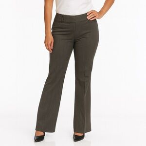 Express Dark Gray Flared Casual Trousers